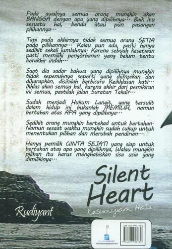 Cover Belakang Buku Silent Heart - Kesunyian Hati