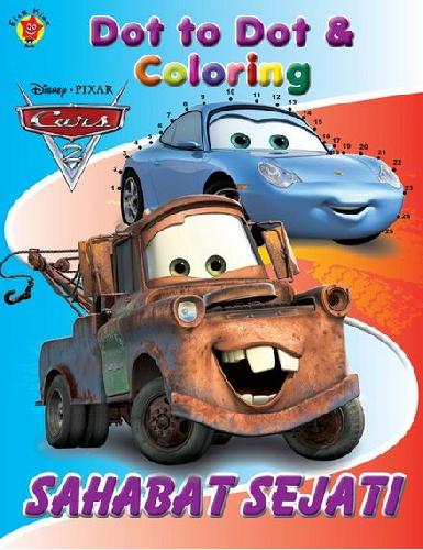 Cover Buku Dot to Dot & Coloring Cars Sahabat Sejati