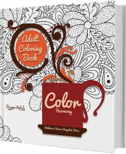 Cover Buku Adult Coloring Book : Color Harmony