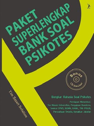 Cover Buku Paket Superlengkap Bank Soal Psikotes (Plus Cd)