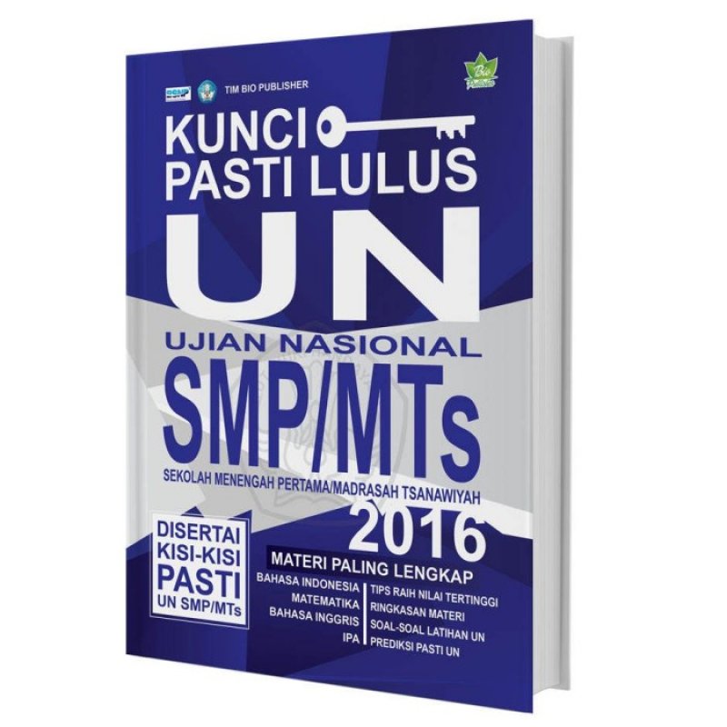 Cover Buku Kunci Pasti Lulus UN SMP/MTs 2016