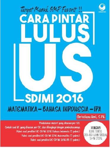 Cover Buku Cara Pintar Lulus US SD/MI 2016
