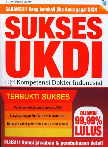 Cover Depan Buku Sukses UKDI (Ujia Kompetensi Dokter Indonesia)