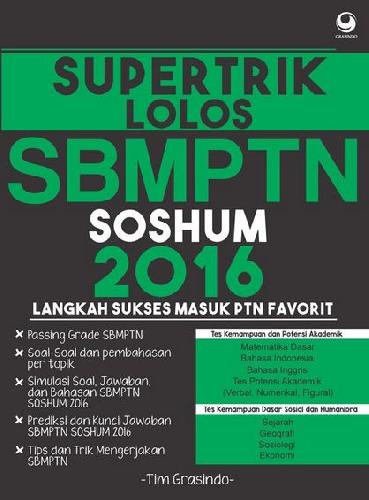 Cover Buku Supertrik Lolos SBMPTN SOSHUM 2016