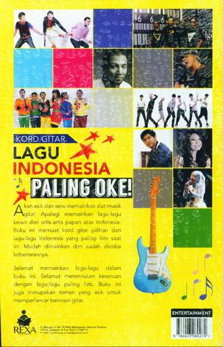 Cover Belakang Buku Kord Gitar Lagu Indonesia Paling Oke