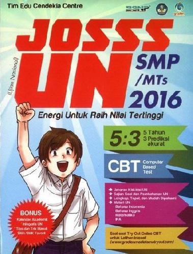 Cover Buku SMP/MTS Josss UN 2016