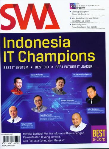 Cover Buku Majalah SWA Sembada No. 23 | 29 Oktober - 11 November 2015