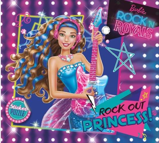 Cover Buku Sticker Puzzle Barbie Rock N Royals: Rock Out Princess!