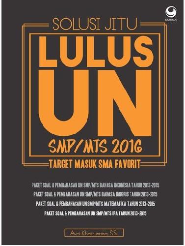Cover Buku Solusi Jitu Lulus UN SMP/MTS 2016