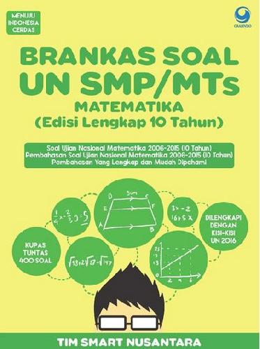 Cover Buku Brankas Soal UN SMP/MTS Matematika Edisi 10 Tahun