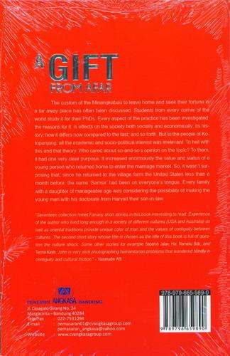 Cover Belakang Buku A Gift From Afar (versi bahasa Inggris)