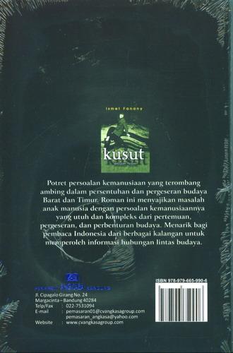 Cover Belakang Buku Kusut Sebuah Novel