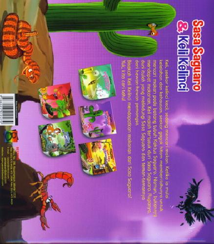Cover Belakang Buku Sasa Saguaro dan Keli Kelinci