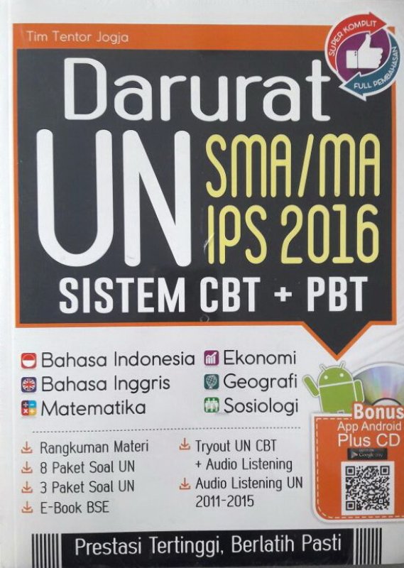 Cover Buku Darurat UN SMA/MA IPS 2016