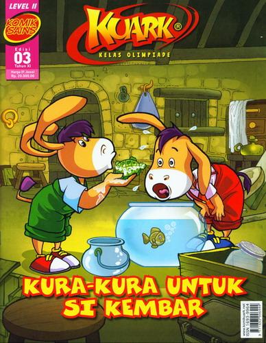 Cover Buku Komik Sains Kuark Level II Tahun XI Edisi 03 : Kura-Kura Untuk Si Kembar