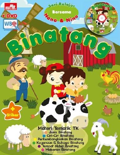 Cover Buku Tematik TK - Binatang + DVD