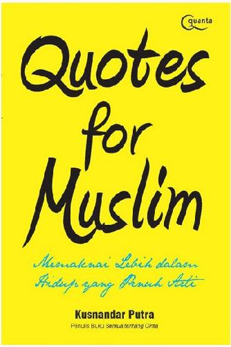 Cover Buku Quotes for Muslim