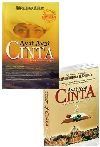 Cover Buku Paket Ayat-ayat Cinta 2 Versi TTD + Ayat-ayat Cinta 1