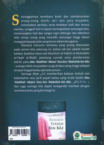 Cover Belakang Buku Biografi Syaikh Bin Baz