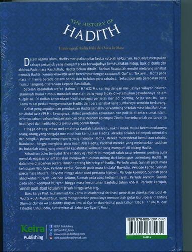 Cover Belakang Buku The History Of Hadith - Historiografi Hadits Nabi dari Masa ke Masa