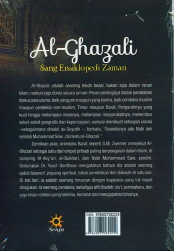 Cover Belakang Buku AL-GHAZALI Sang Ensiklopedi Zaman