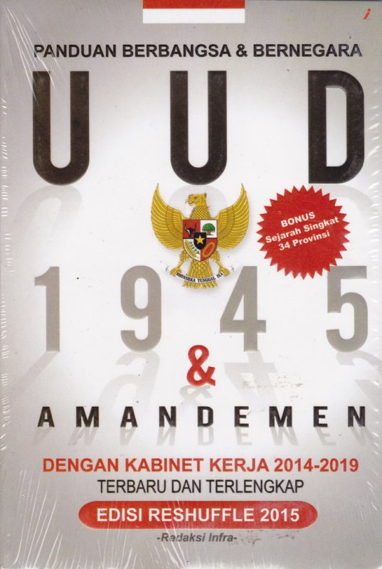 Cover Buku Panduan Berbangsa dan Bernegara UUD 1945 dan Amandemen