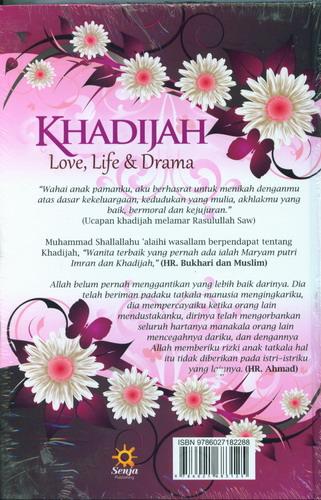 Cover Belakang Buku Khadijah Love, Life dan Drama (Hard Cover)