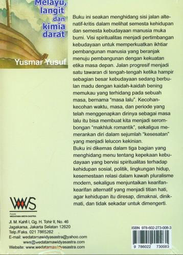 Cover Belakang Buku Melayu, Langit dan Kimia Darat