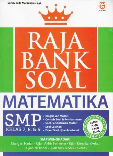 Cover Buku Raja Bank Soal Matematika SMP Kelas 7, 8, & 9