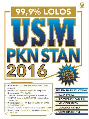 Cover Buku 99.9% Lolos USM PKN STAN 2016