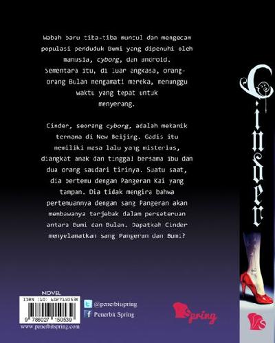 Cover Belakang Buku The Lunar Chronicles: Cinder