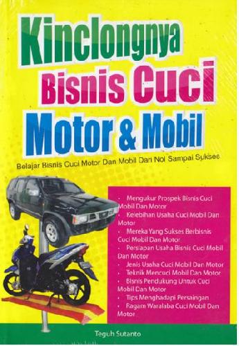 Cover Buku Kinclongnya Bisnis Cuci Motor dan Mobil
