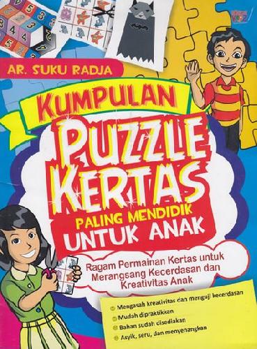 Cover Buku Kumpulan Puzzle Kertas Paling Mendidik untuk Anak