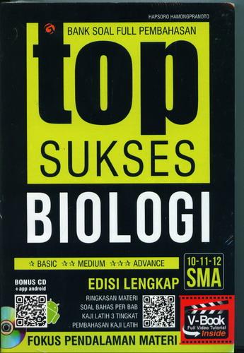 Cover Buku Bank Soal Full Pembahasan Top Sukses Biologi SMA 10-11-12