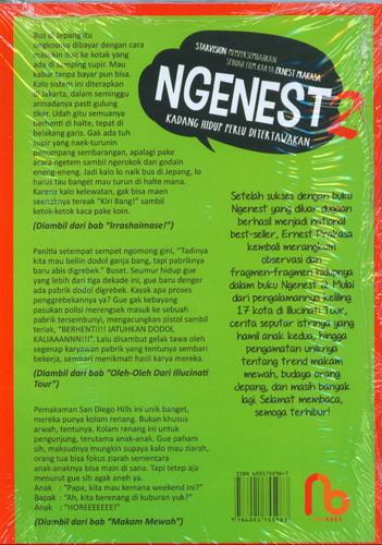 Cover Belakang Buku NGENEST 2 - Ngetawain Hidup Ala Ernest (Cover Film)