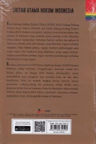 Cover Belakang Buku 3 Kitab Utama Hukum Indonesia : KUHP, KUHAP, & KUH PERDATA