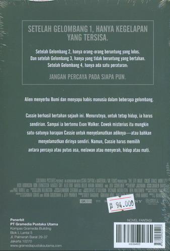 Cover Belakang Buku The 5th Wave : Gelombang 5 (Cover Film)