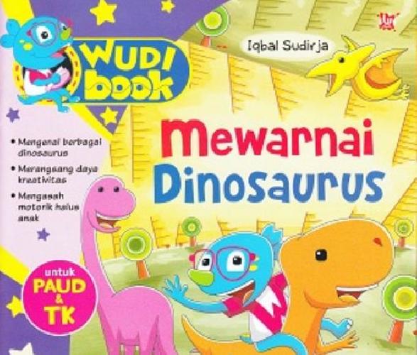 Cover Buku Wudi Book : Mewarnai Dinosaurus