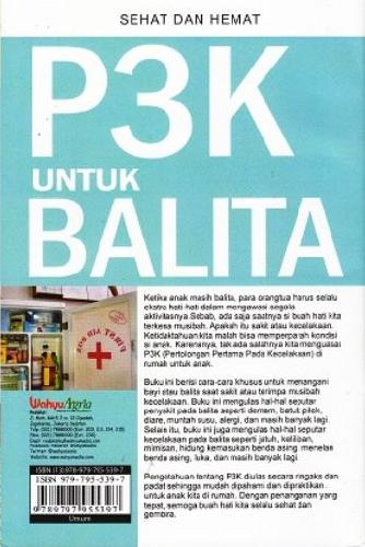 Cover Belakang Buku P3K Untuk Balita (Sehat dan Hemat) (Promo Best Book)