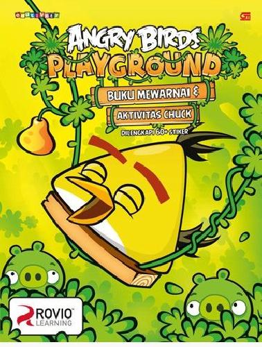 Cover Buku Angry Birds Playground : Buku Mewarnai & Aktivitas Chuck