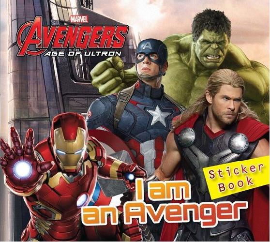 Cover Buku Marvel Sticker Book : I am an Avenger