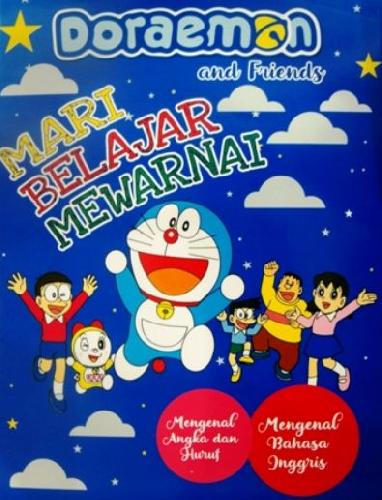 Cover Buku Doraemon And Friends Mari Belajar Mewarnai