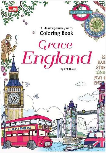 Cover Buku A Hearts Journey with Coloring Book - Grace England