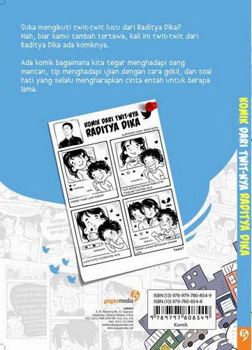 Cover Belakang Buku Komik Dari Twit-nya Raditya Dika (Disc 50%)