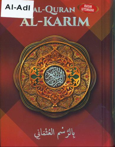 Cover Buku Al-Adl - Quran Utsmani HC A5