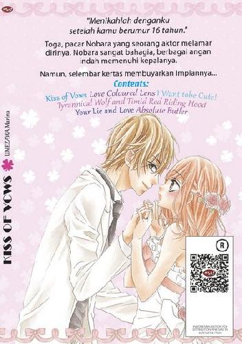 Cover Belakang Buku Kiss of Vows