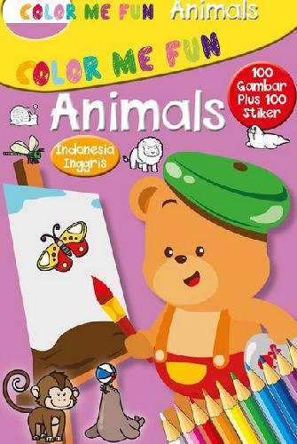 Cover Buku Color Me Fun - Animals + QR