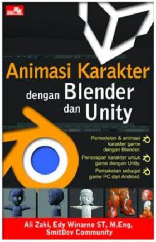 Cover Buku Animasi Karakter dengan Blender dan Unity