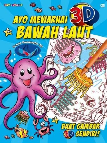 Cover Buku Ayo Mewarnai 3D: Bawah Laut