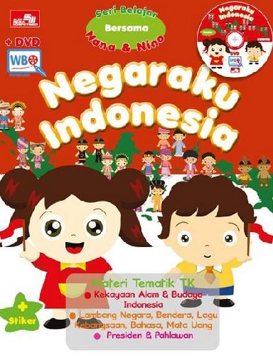 Cover Buku Tematik TK - Negaraku Indonesia + DVD
